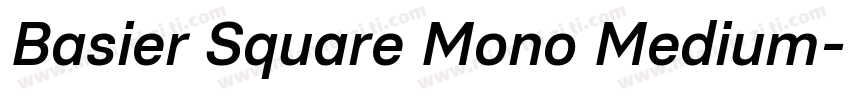 Basier Square Mono Medium字体转换